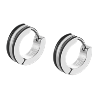 Orecchini Lotus Uomo Men in black in Acciaio LS2151-4/1 - LS2151-4/1
